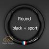 Car Carbon Fiber Leather Universal Steering Wheel Cover Waterproof and Non-slip Suitable for All Cars