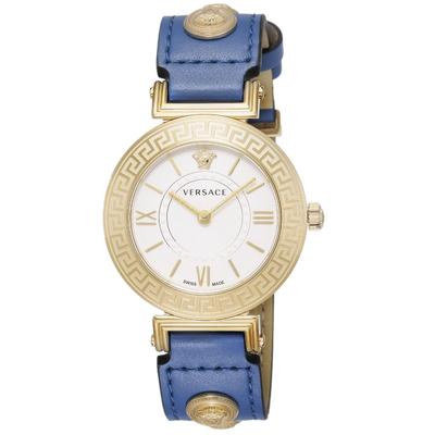 Часы Tribute Silver Dial Stainless Steel Sapphire Glass Quartz 35MM Swiss Watch VEVG00320 Blue [Versace] Womens [Товар]