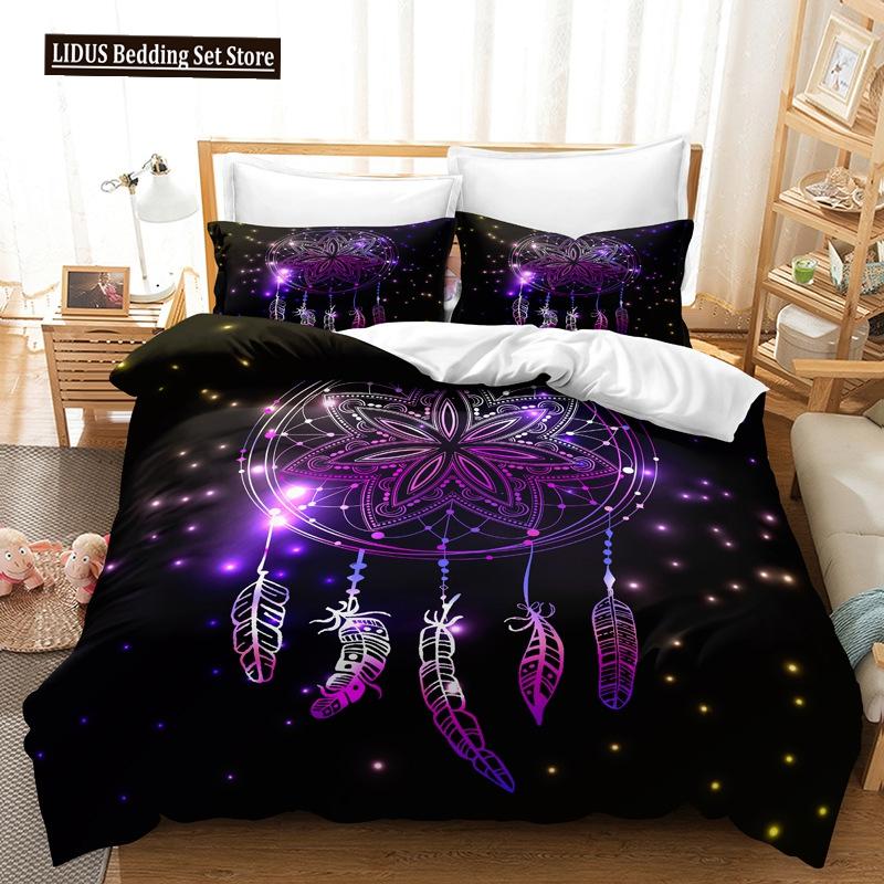 Комплект пододеяльника Ловец снов размера кинг, квин, племенной, экзотический, цветочный, богемный стиль, полиэстеровый комплект постельного белья для детей, девочек, мальчиков, подростков