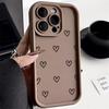 Простой чехол в виде сердца для iPhone 14 Pro Чехлы iPhone 17 16 15 11 12 13 Pro Max 14 15 Plus 17 7 8 X XR XS Max Мягкая силиконовая крышка