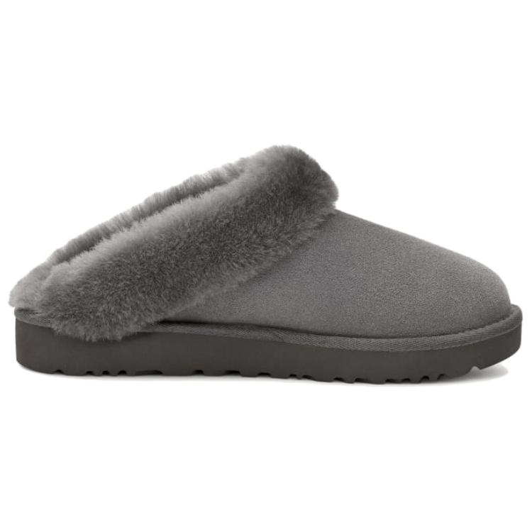 UGG Удобные Универсальные Нескользящие Шлепанцы с Открытым Носком Унисекс шлепанцы Серые 1115134-CHRC