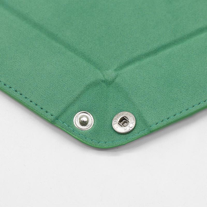 1 шт. шестигранный поднос для кубиков из ПУ и коробка для хранения мелочей, аксессуары для подноса для кубиков для настольных игр, кожаная башня для кубиков