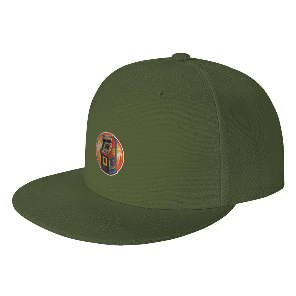Fashion Arcade Game Retro Sticker Flat Brim Sun Hat  Sports And Fitness Hats