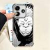 Крутой Черный JUJUSU Аниме Мягкий Чехол Для Телефона Для Xiaomi Poco X7 X8 Pro Max X6 X5 X3 F8 Ultra F7 M8 M7 M5S Redmi 15C 15A 15 14C 13C 12