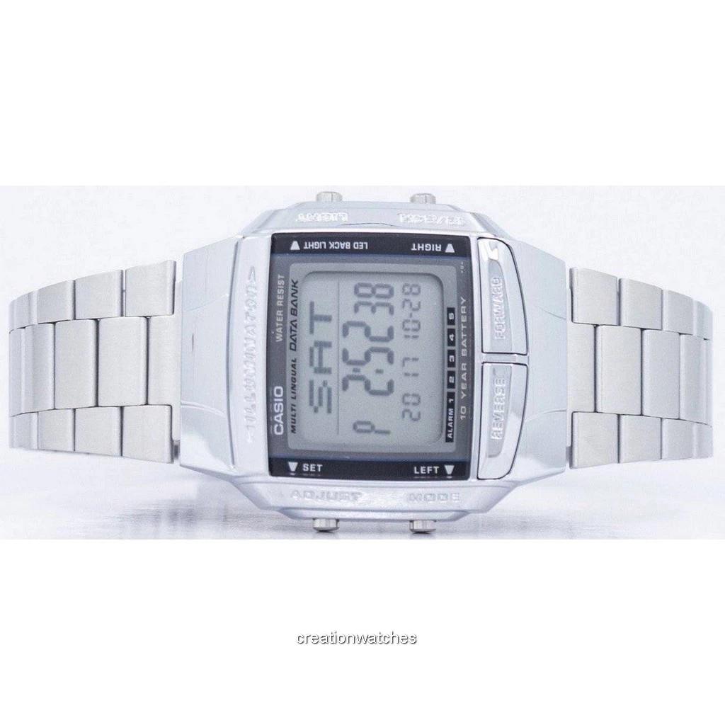 Casio Data Bank Illuminator Dual Time Alarm Digital DB-360-1A DB360-1A Мужские часы