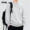 JEEP Men's Heavyweight Loose-Fit Crew Neck Sweatshirt