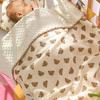 Baby Blanket Unisex Boys Girls Super Soft Crib Blanket Double Dot Lined Bed Blanket Newborn Toddler Stroller Crib Blanket