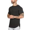 Muscleguys Long T Shirt Men Hip Hop Gyms T-shirt Longline Extra Long Tee Shirt for Male Bodybuilding and Fitness Tops Tshirt