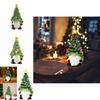 Lighted Christmas Gnomes Resin Ornament With Sculpted Design For Festive Display