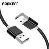 FONKEN USB2.0 Male To Male Extension Cable High Speed Data Transfer Cord USB 1M Cable Extender For Computer Laptop
