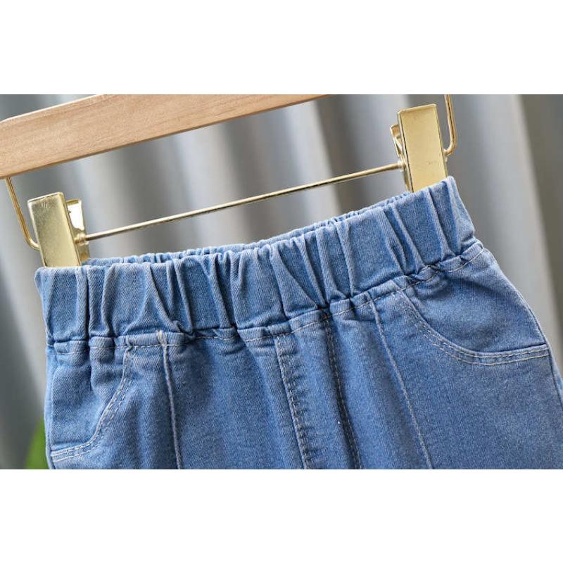 Джинсы для девочек. Весенние и осенние детские широкие брюки. Детские повседневные расклешенные брюки для девочек.