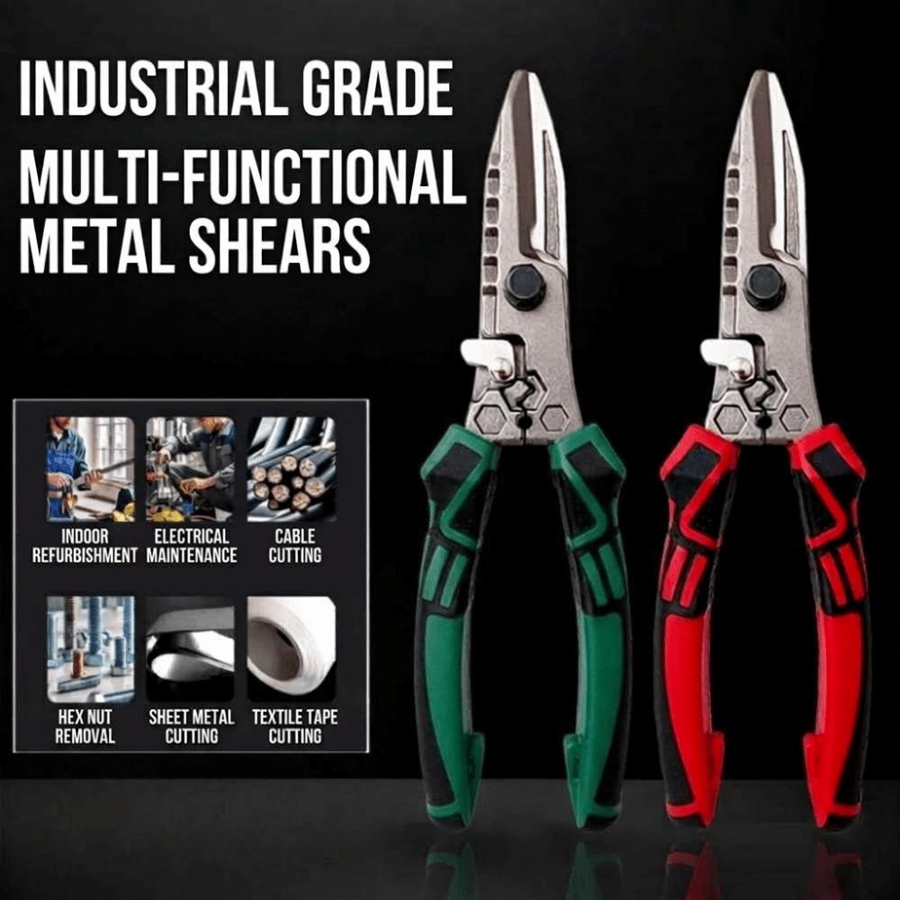 High-Quality Stainless Steel Tin Snips Multi-Function Heavy-Duty Tin Snips Electrical Maintenance