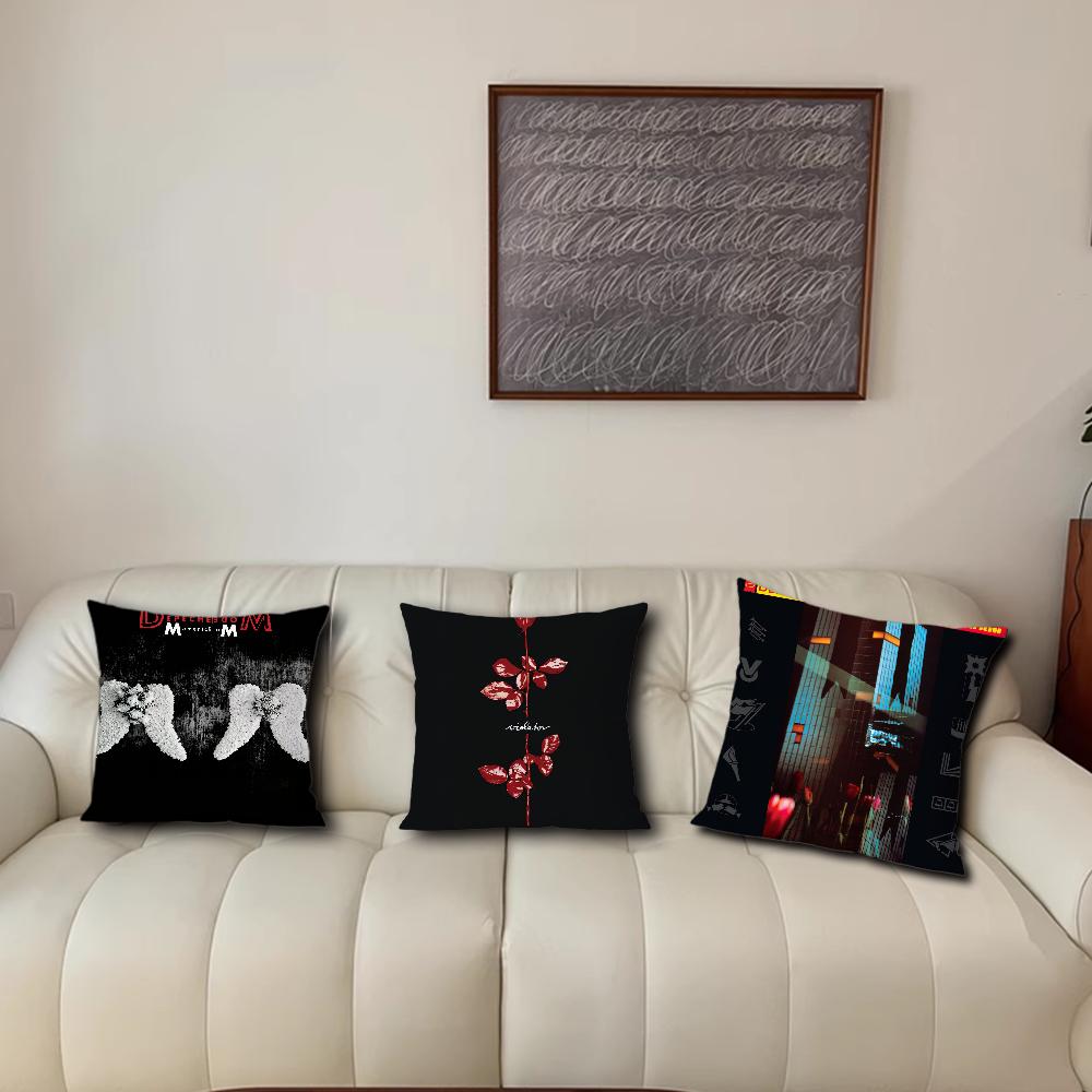Подушка с принтом Depeche M-Mode Mement Чехол для подушки Акцент для гостиной Поддержка спины дивана Квадратная Подушка для отдыха и сна Чехол