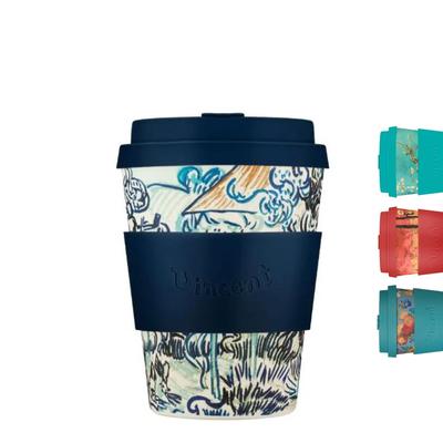 Кружка Ecoffee (Экосбор Чашка) Многоразовая чашка и блюдце, Экологичные, Винсент Ван Гог, 350 мл, 812 035