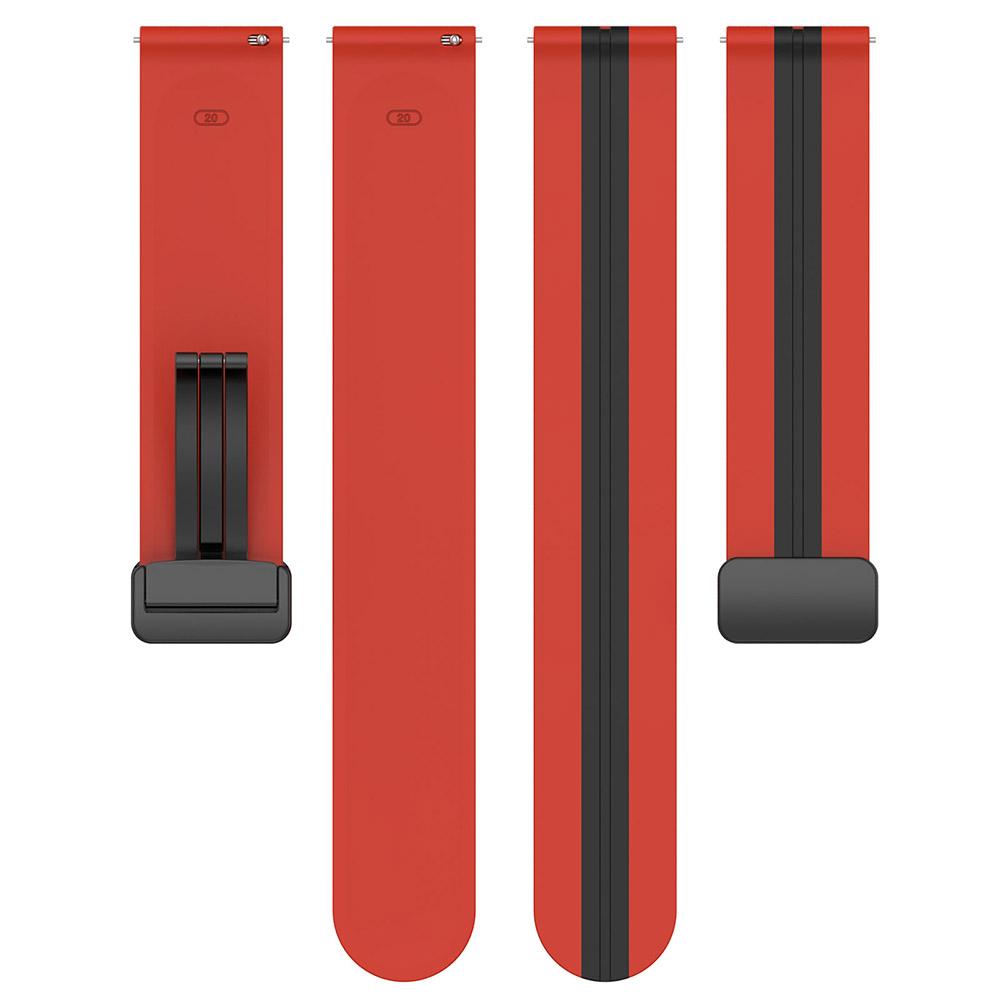 Ремешок с магнитной пряжкой 20 мм 22 мм для Samsung Galaxy Watch 5/4 Active 2 Gear S3, силиконовый ремешок для Huami Amazfit Bip GTS GTR 4/3/2