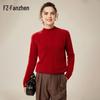 Fanzhen Women's 100% Cashmere High-Neck Sweater