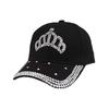 Hat Women'S Rivet Baseball Cap Fashion Crown Outdoor Sunscreen Visor Hat Rivet Cap Women'S Hat