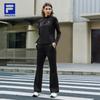 Fila Женский тренировочный топ с длинным рукавом и молнией на половину из флиса