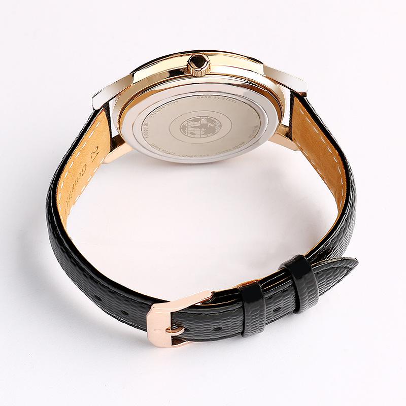 15mm 21mm Black lizard pattern genuine lea/ther watchband for Movado 0607194 606088 watch strap Simple stylish wristwatches band