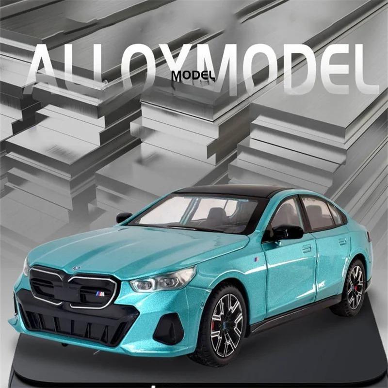1/24 BMW I5 M60 литой спортивный автомобиль модель литой металлический лимузин чисто электрические транспортные средства модель автомобиля имитация звука свет детский подарок