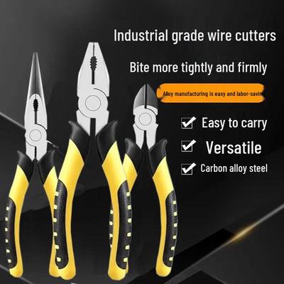Набор 6-дюймовых плоскогубцев для резки промышленного класса и 8-дюймовых плоскогубцев с длинными губками