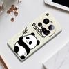 For Xiaomi 15 Ultra Case Panda Pattern Printing Straight Edge TPU Phone Back Cover