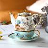 Flower Tea Afternoon Tea Ceramic Tea Set Coffee Cup Saucer Set Teacup Pot Mother Child Teapot Set Creative Household Ornament