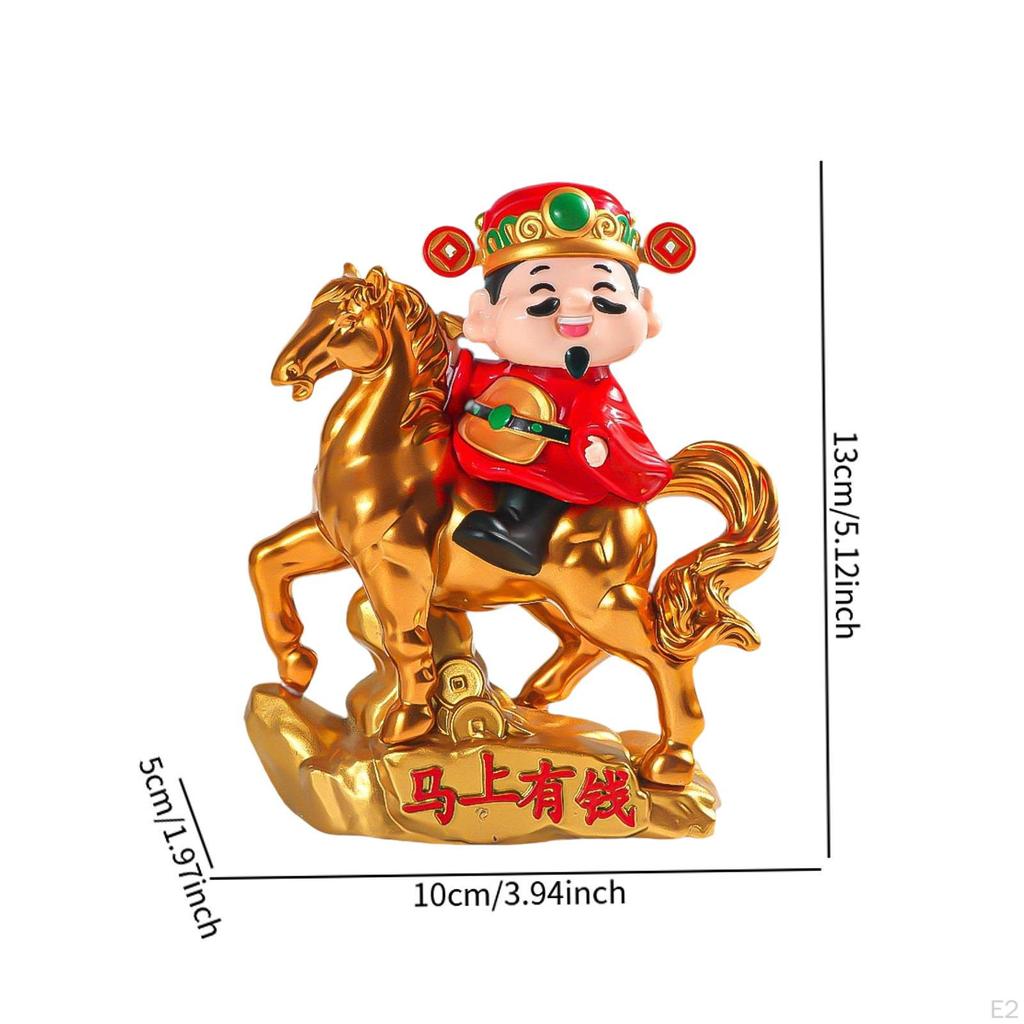 Фигурка Бога Богатства Фигурка Фэн-шуй Украшение Настольное Украшение, Статуэтка, для Декора Спальни Автомобиля