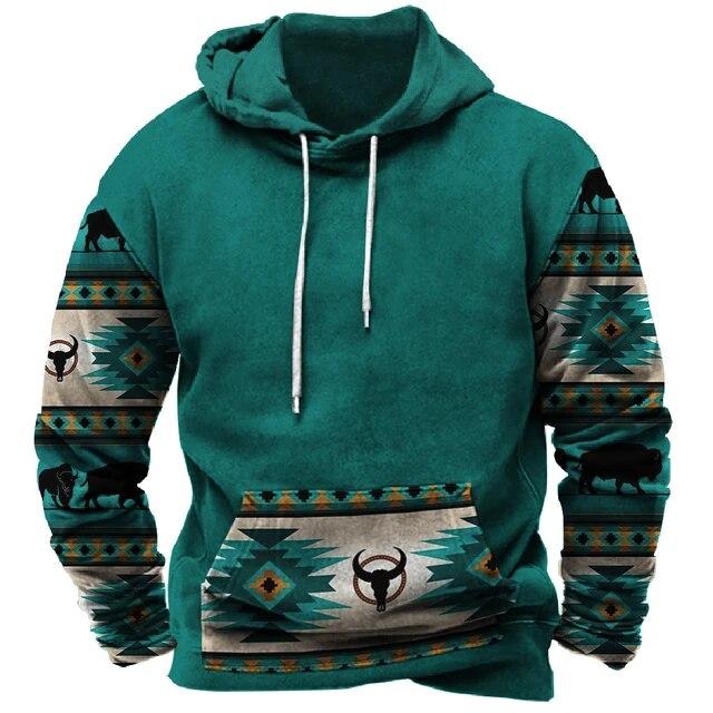 Осенняя винтажная мужская толстовка с длинным рукавом, спортивная рубашка с капюшоном, повседневная толстовка с капюшоном в стиле ретро для мужчин, одежда для верховой езды, одежда больших размеров