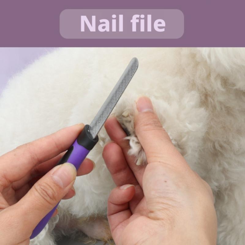 Набор для чистки домашних животных из 9 предметов Набор расчесок для животных Ножницы для стрижки собак Щетка-иголка Ножницы для ногтей Гребень для кошек перчатка для поглаживания кошек