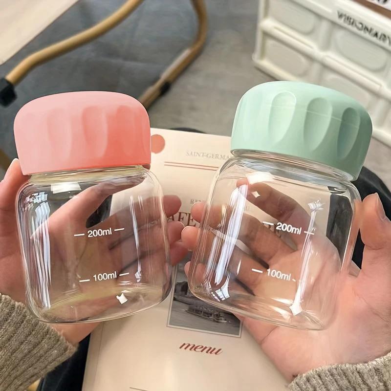 10.2oz Mini Water Bottle Plastic Clear Milk Cup Portable Reusable Drinking Cups Summer Drinkware Travel Outdoor Birthday Gifts