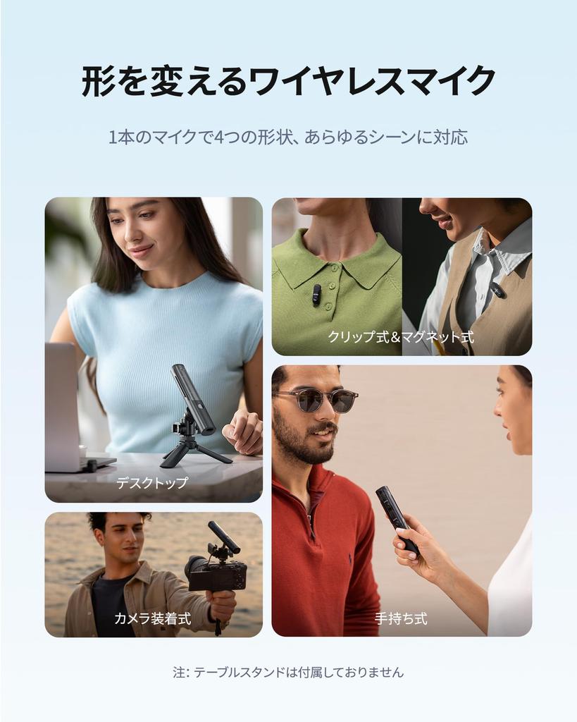 BOYA Magic Lavalier Microphone with AI Noise Compatible with iPhone and Android 100m Transmission for Two Charging Case 30H Continuous Use for Video