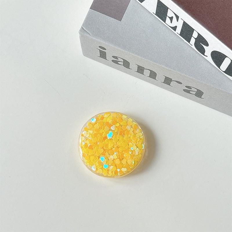 Colorful Sequin Phone Airbag Holder Adhesive Small Fresh Women's Ring Gift Party Company Logo Printing