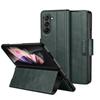 Non-Slip Full Body Cover Case for Samsung Galaxy Z Fold 5 4 Fold3 Fold5 Fold2 Fold4 Fold 3 2 5G Shockproof Leather Wallet Funda