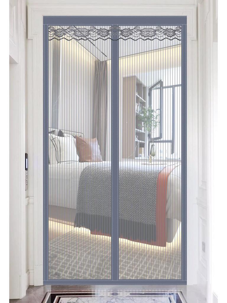 Магнитная антимоскитная штора на дверь King Kong Mesh – самоклеящаяся летняя штора на липучке