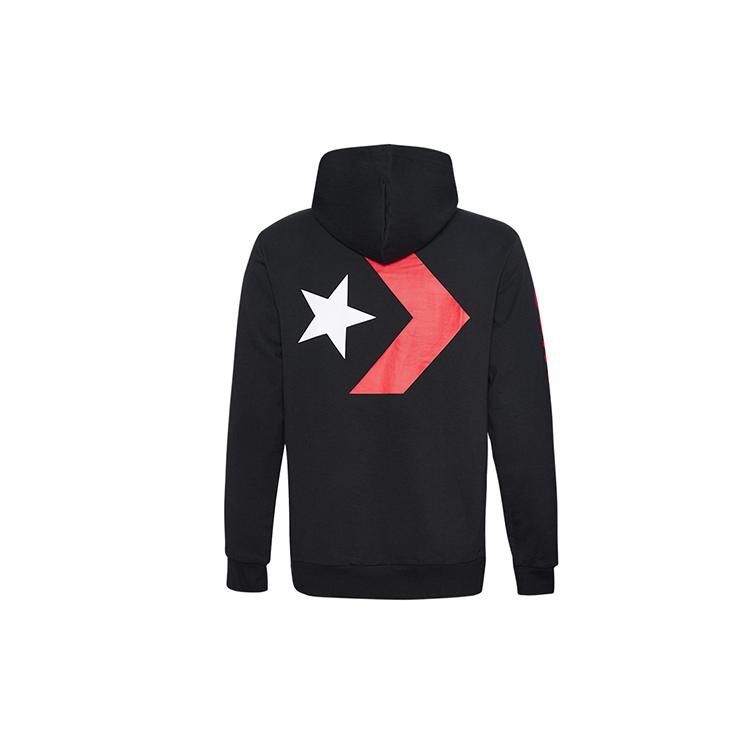 Converse Sweatshirts Men's Ink Black Hooded Moderate Regular 10007744-A01