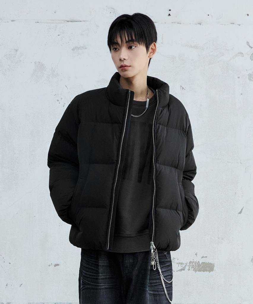 Maison Mined Basic Short Puffer Down Jacket Black