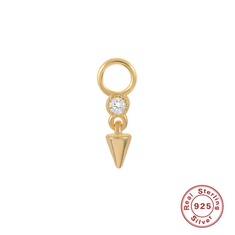 Серьги-шармы из стерлингового серебра S925, подвеска-шарм, серьги-подвески, аксессуары для серег, серьги для работы, подвеска-серьга, женские