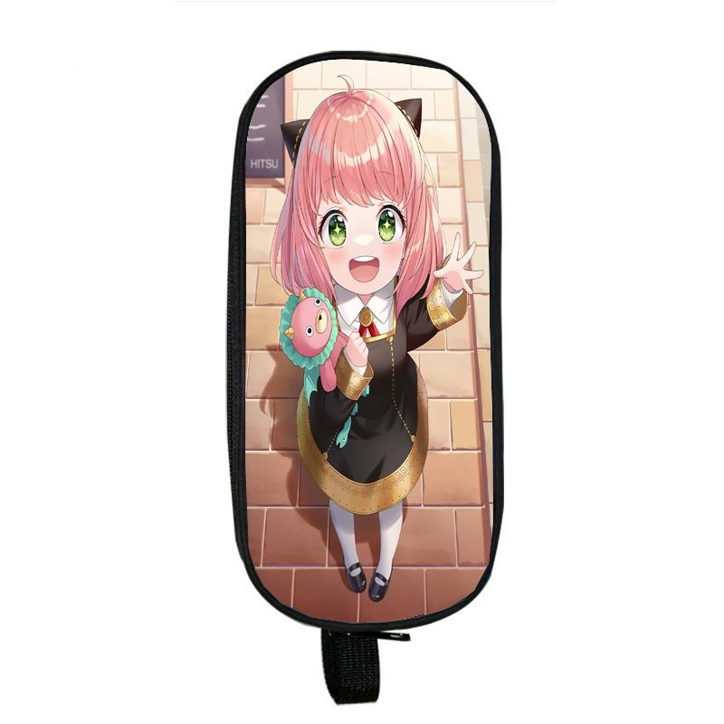 Spy X Family Kawaii Pencil Case Anime Stationery Bag Coin Purse Cosmetic Bag Students School Supplies Storage Bag