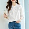 Long-sleeved Shirt for Women In Summer Commuting Korean Loose Top