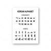 Korean Basic Pronunciation Guide Korean Alphabet Prints Poster Canvas Painting Hangul Educational Wall Pictures Kids Room Decor