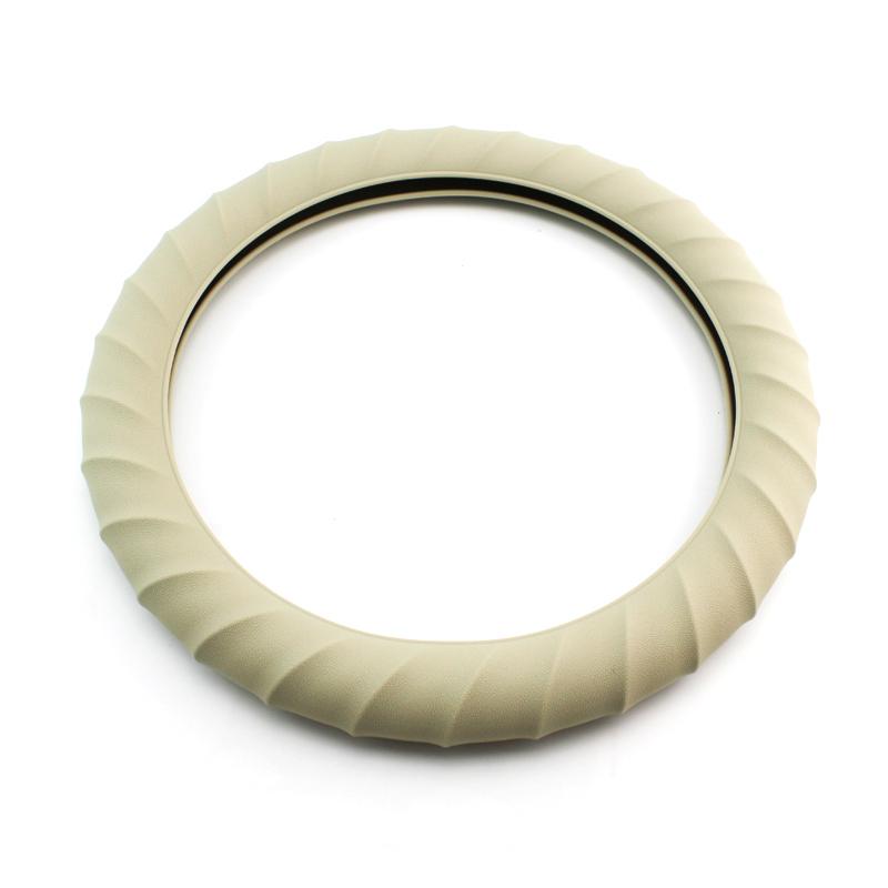 Автомобильный многоцветный универсальный кожаный мягкий силиконовый чехол на руль, авто силиконовая перчатка на руль, мягкий чехол для автомобиля