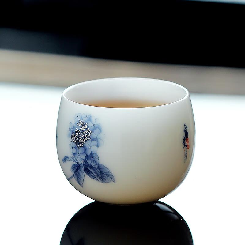 MULTIPOTENT Huang Xudong Master's Work Tea Cup, Ice Crystal Jade, Auspicious Reunion Zen Heart Cup, Single Cup