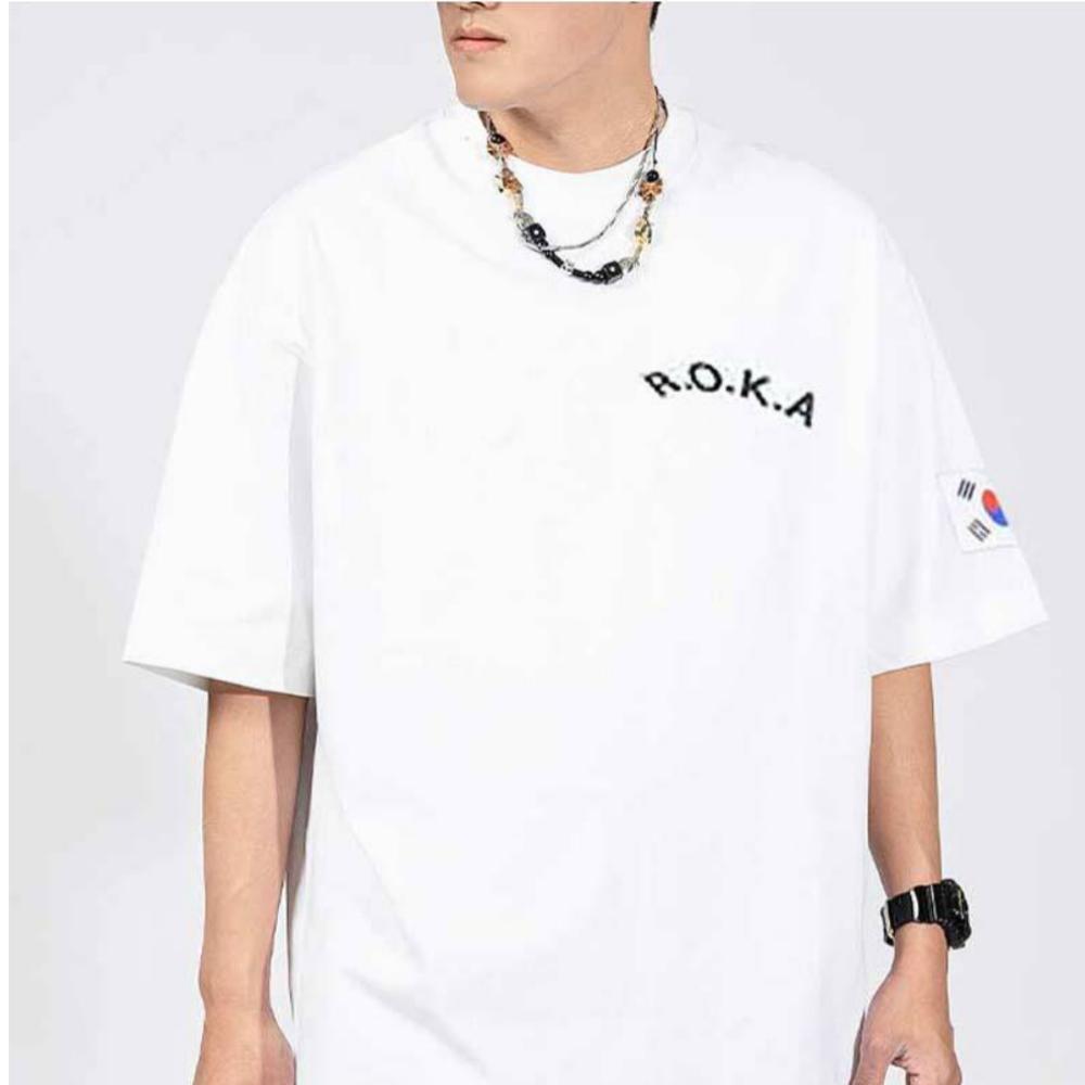 Black/White-Short Sleeve ROKA T-Shirts 2 Numbers