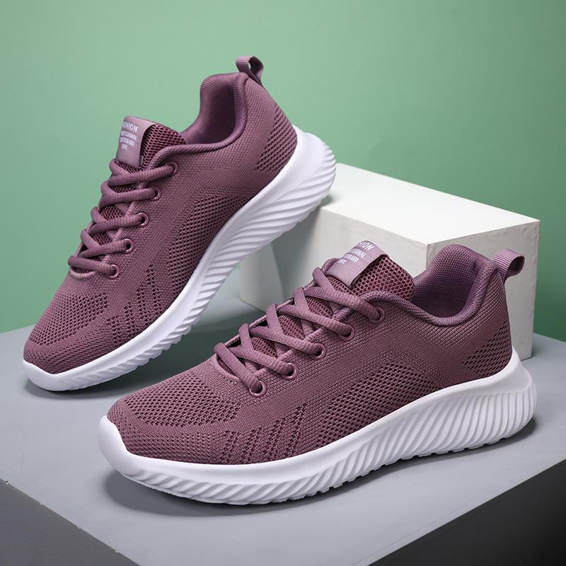 Fashion Casual Sports Mesh Women's Running Soft Sole Tennis Female Comfortable Summer Breathable Sneakers Lightweight Vulcanized Shoes