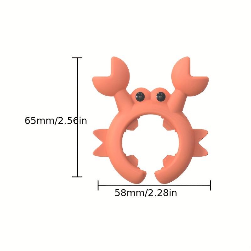 Utensil Rest Crab Shaped Silicone Utensil Rest Countertop Ladle Holder Anti-Overflow Stove Top Spatula Holder Kitchen Gadget