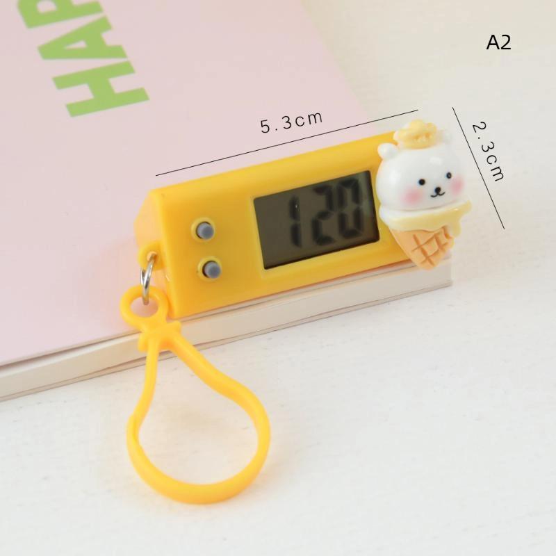Портативный электронный брелок-часы Мини карманные электронные овальные подвесные часы Цифровые настольные часы с отображением времени и даты для студента
