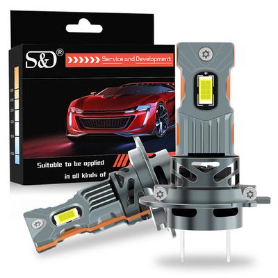 2 шт. 30000 лм H4 H7 светодиодные лампы для фар Мини Турбо H11 светодиодные H8 9005 HB3 9006 HB4 H1 H3 80 Вт Автомобильная противотуманная фара Фара Автомобильная лампа Plug&Play 6500K Белый