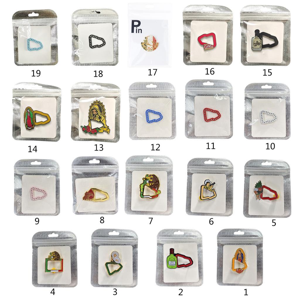 New Era Cartoon Hat Pins Metal Baseball Cap Brooches Fashion Clothing Accessories Non-Slip Cap Badge Hat Decoration