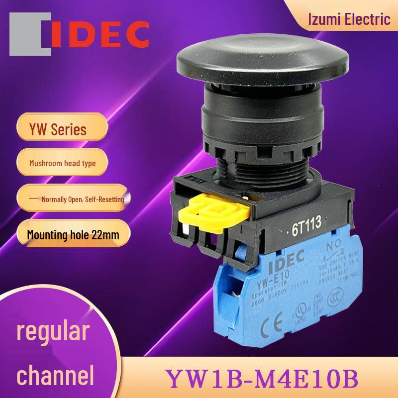 YW1B-M4E10B IDEC Izumi Mushroom Head Switch Button